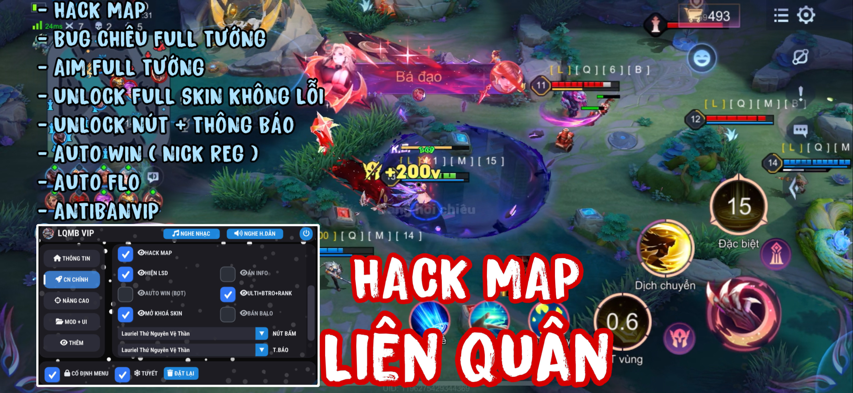 MENU HACK MAP IOS VÍP